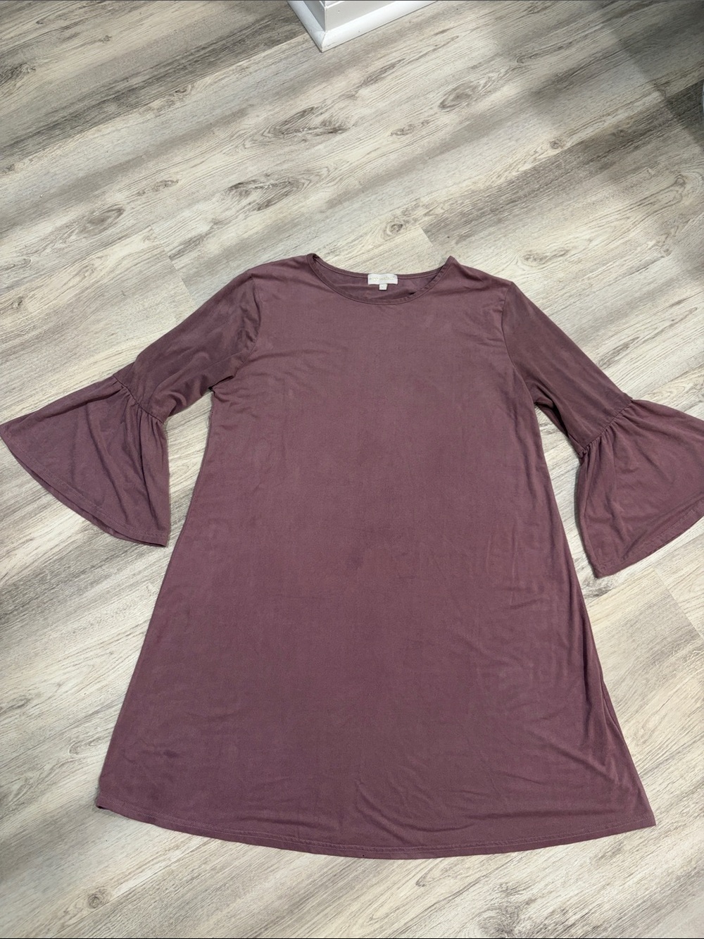 Simply Southern Mauve Bell-Sleeve Shift Dress